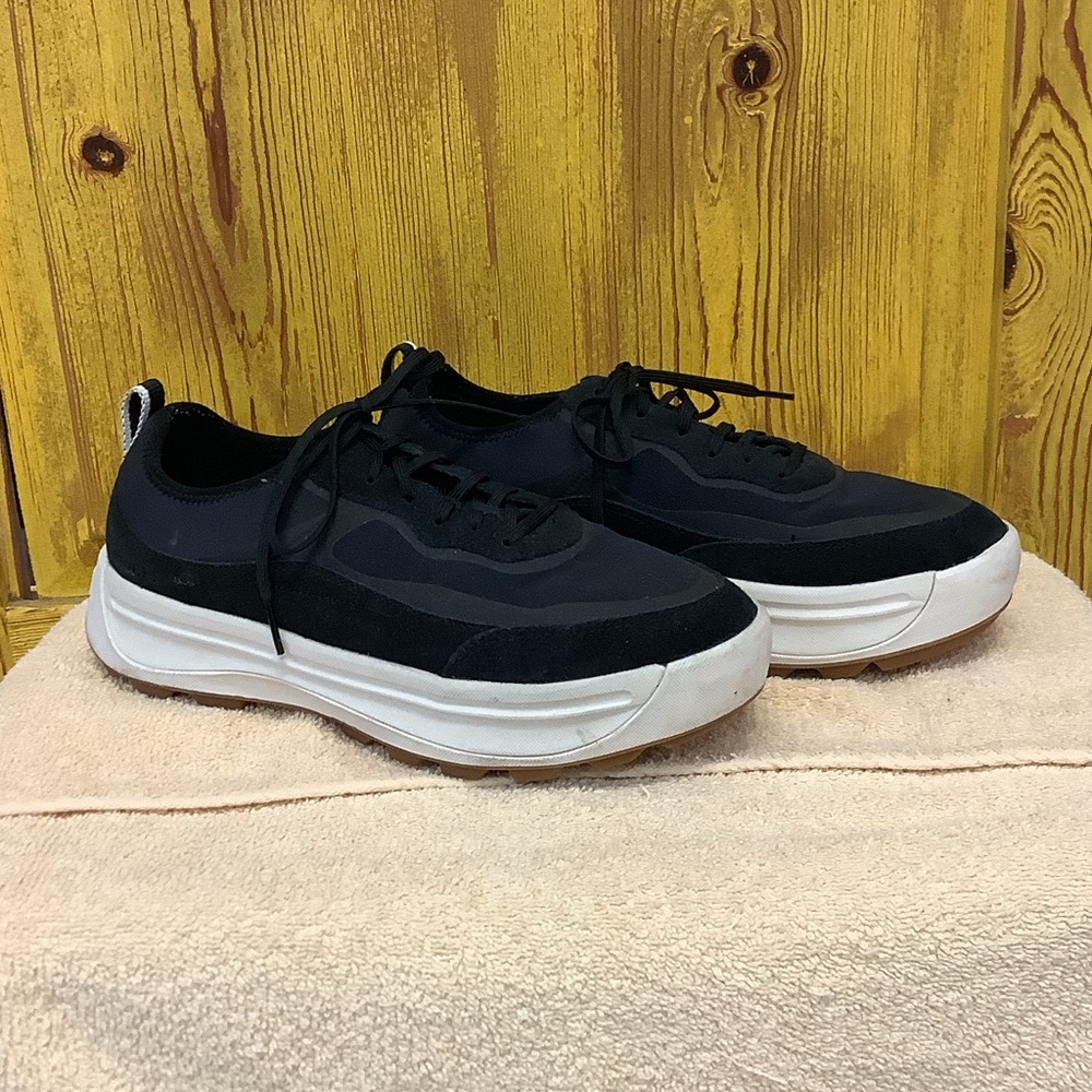 Sorel Women's Black Sneakers with White Platform